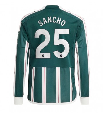 Manchester United Jadon Sancho #25 Koszulka Wyjazdowych 2023-24 Długi Rękaw